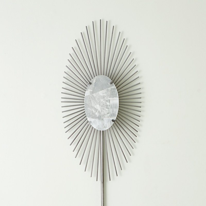 1 - Light Flush Mounted Sconce, Silver