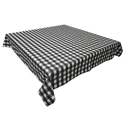 Poplin Tavern Gingham Checkered Polyester Tablecloths