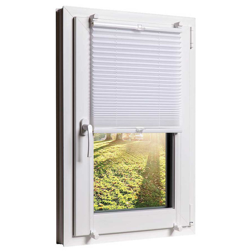 Blackout Pleated Blind, White, 130cm L x 50cm W