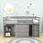 Englas Kids Full Loft Bed with Drawers-275118136