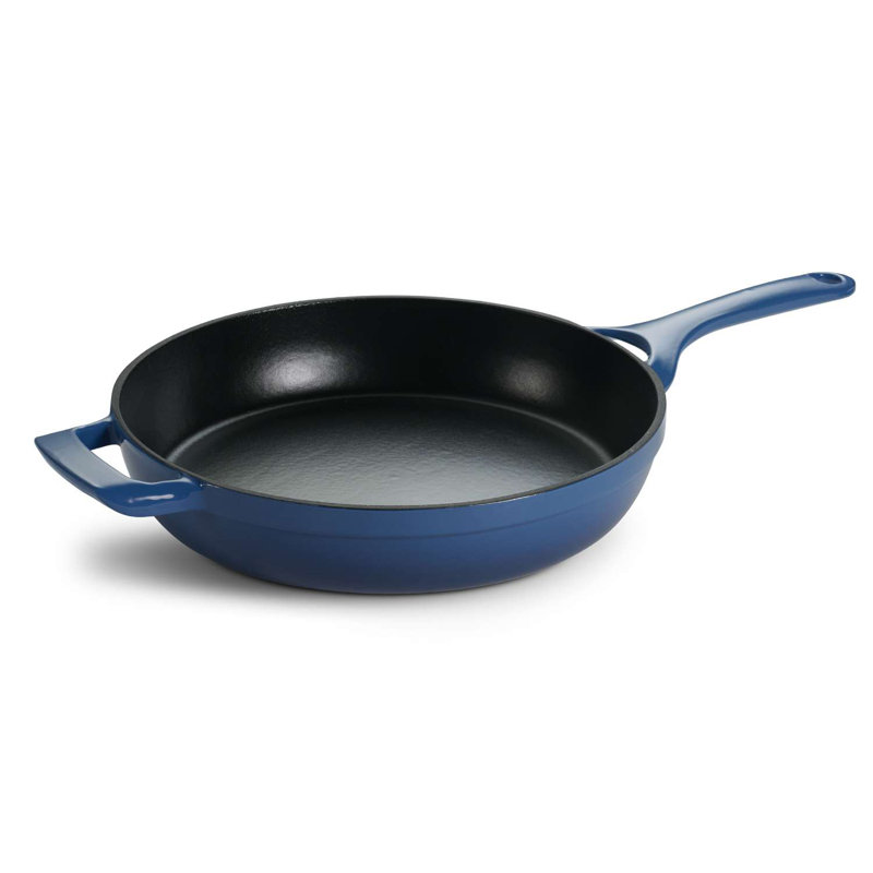 Tramontina Enamelled Cast Iron Skillet 30 cm, Blue