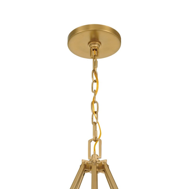 18 LIGHT CHANDELIER, Signature Brass