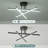 3-Light 23.6" Geometric LED Semi Flush Mount Ceiling Light-128132572