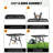 Foldable Grill Table With Mesh Desktop, 200Lbs 3Ft Portable Folding Table, Height Adjustable Metal Table