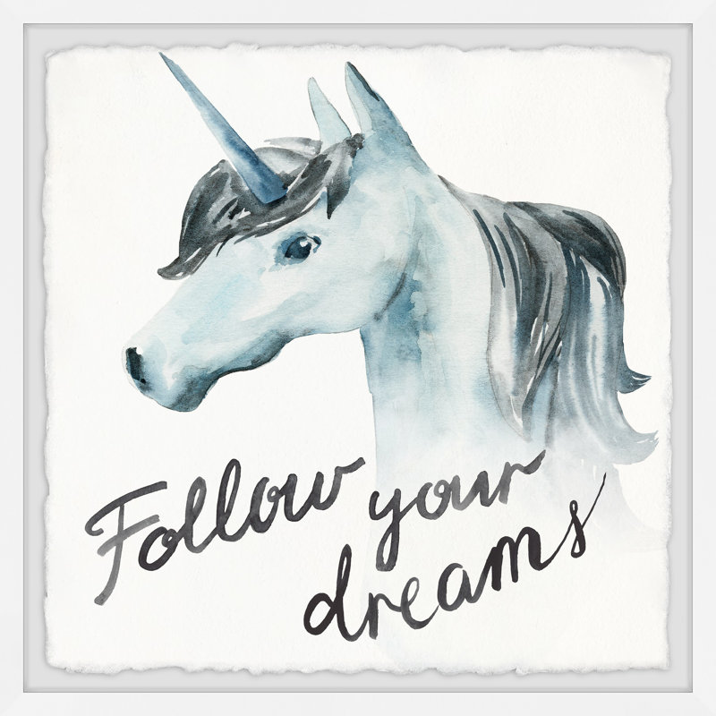 «Brawley Follow Your Dreams», reproduction encadrée, H 18 po x l 18 po x P 1,5 po