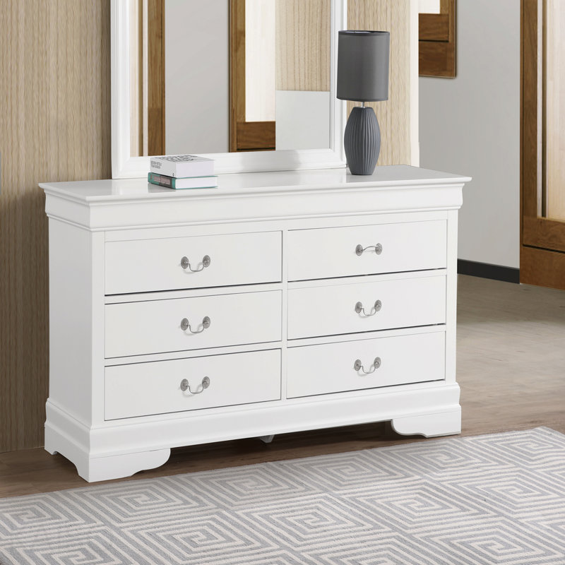 Commode, blanc, H 33 po x l 18 po x P 60 po, Blanc