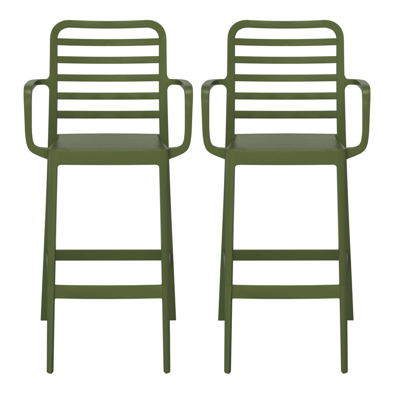 29.5" Outdoor Bar Stool, Green
