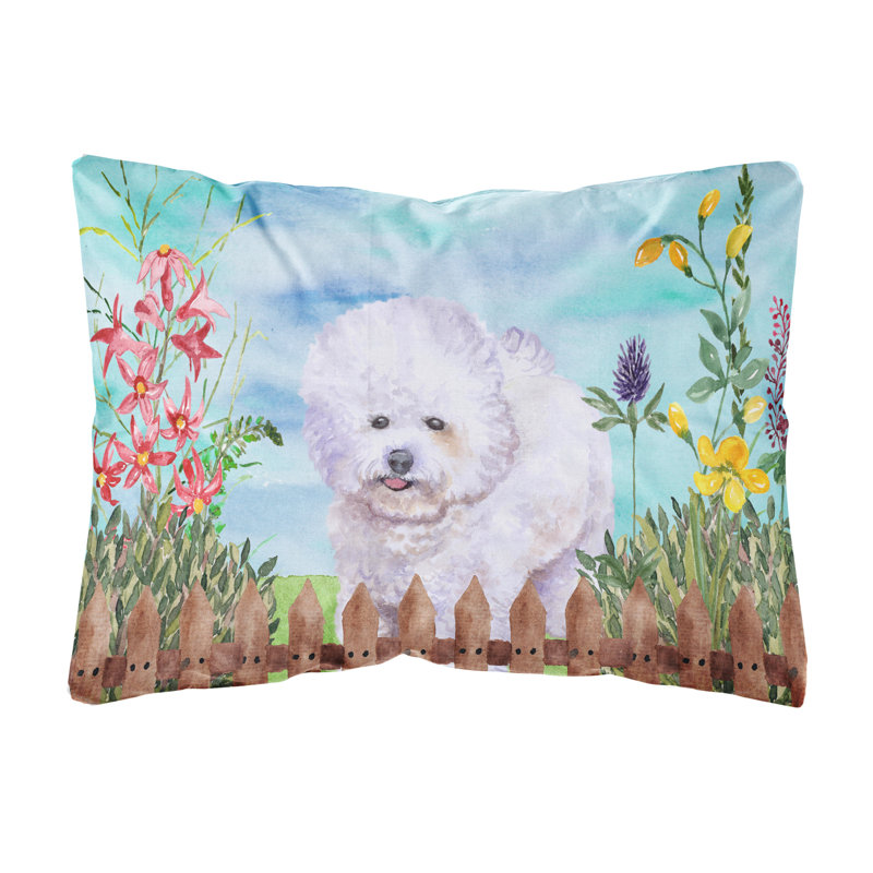  Coussin décoratif intérieur / extérieur Bichon Frise Spring