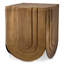 Side Table Gubbio Antique Brass Finish