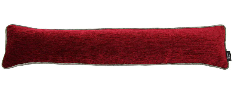 Alston Fabric Draught Excluder, Red/Grey