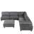 163''Modular Sectional Sofa,With Ottoman L Shaped Corner Sectional
