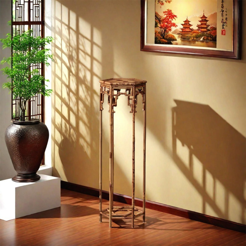 Bamboo flower frame simple double practical
