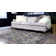Tapis gris argenté à motif géométrique glam