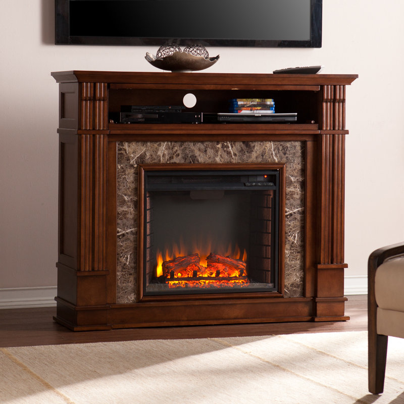 Burliegh 48'' W Whiskey Maple Electric Fireplace