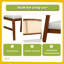 Ensemble de chaises de salle à manger en rotin, ensemble de 2 chaises de cuisine rembourrées en tissu, dossier en rotin courbé
