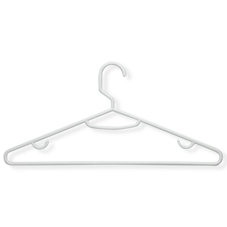 Mainstays Clothing Hangers, 100 Pack (2 box 50 pack), White