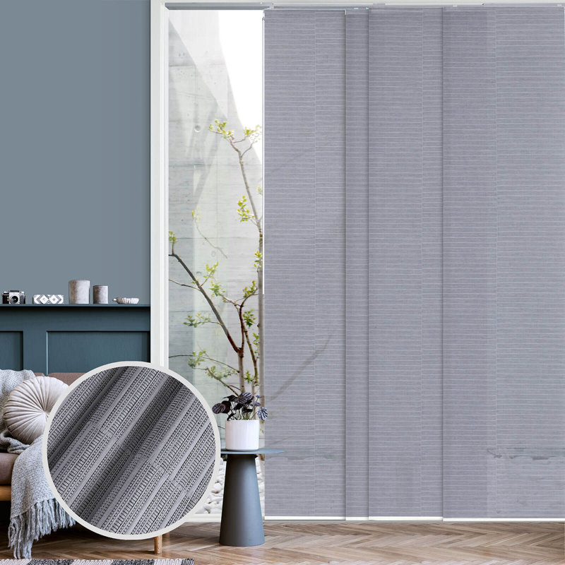 Semi Sheer Vertical Blind, Grey