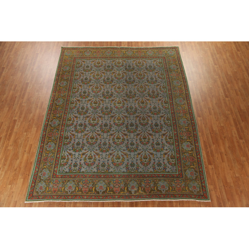 Tapis en laine patiné Tabriz Persian