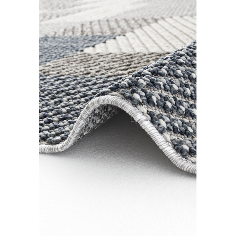 Licola Geometric Machine Made Indoor / Outdoor Area Rug, Runner 80 x 200cm