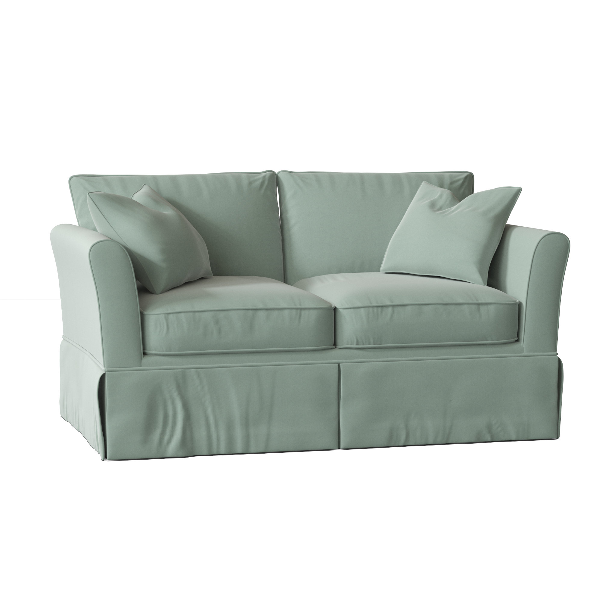 Shelby 60'' Upholstered Loveseat, Bayou Spray Canvas