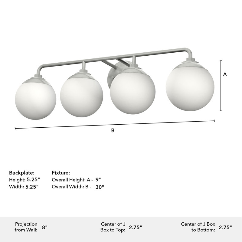 Hepburn Mid-Century Brushed Nickel 3-Light Vanity Sconce
