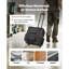 Sac à outils à roulettes, capacité de charge de 50 kg, 25 poches, sac à outils robuste à roulettes, poignée télescopique réglable et base stable, organisateur de sac à outils à roulettes pour la construction et la mécanique.