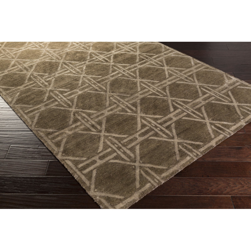 Terrance Viscose Geometric Indoor Rug, Rectangle 5' x 8'