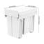Poubelle coulissante double 10L + 20L pour armoire, poubelle d'armoire de cuisine avec rail ordinaire-121543427