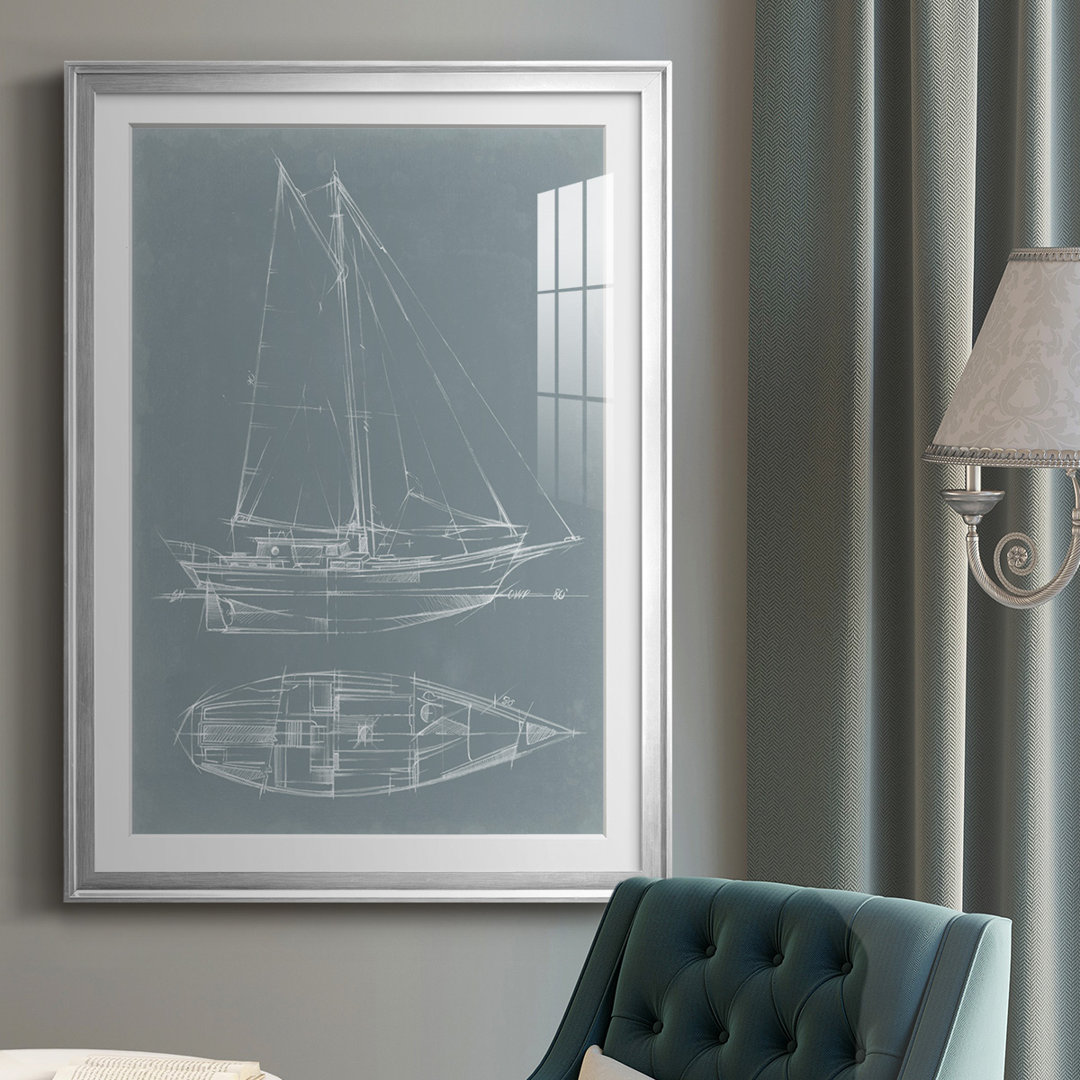 " Yacht Sketches III " Longshore Tides Frame 