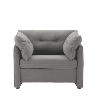 Modern Style Chenille Oversized Armchair Accent Chair