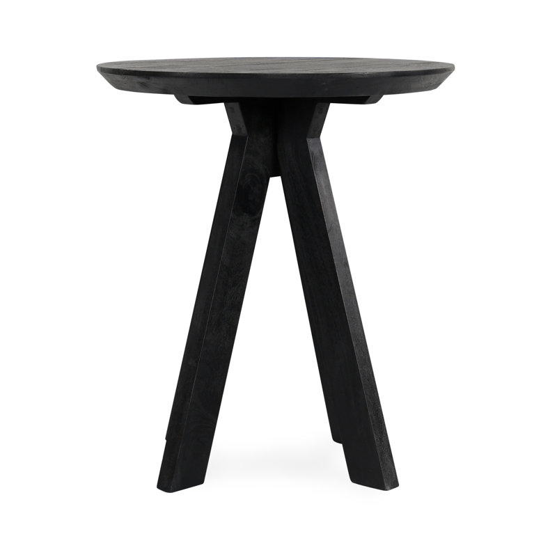 Furley 32" Round Counter Height Dining Table, Black, 36"