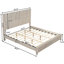 Base de lit en bois massif de style campagnard-217584021-217584104