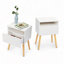 Table de chevet, table de chevet 2 pièces, table basse de chambre à coucher avec tiroirs, tablettes, meubles de chevet de salon