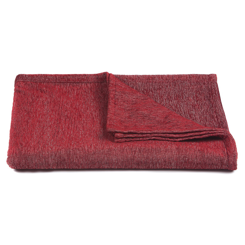 Knitted Throw Blanket, Red