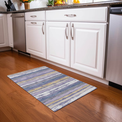 Machine Washable Indoor/Outdoor Chayden ACN1019 Purple 2'6" x 3'10" Rug