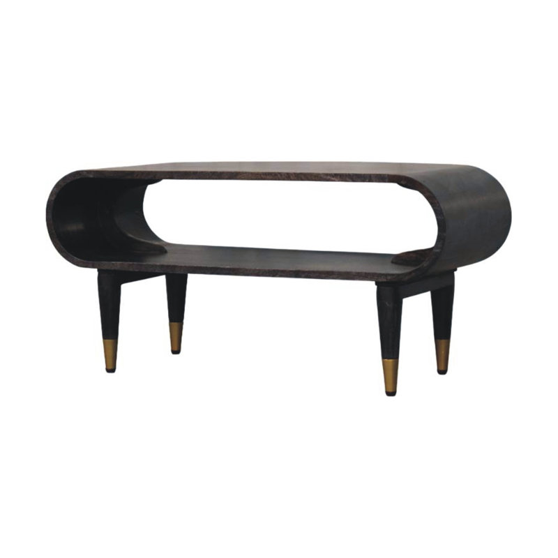 Solid Wood 42cm H Media Shelves