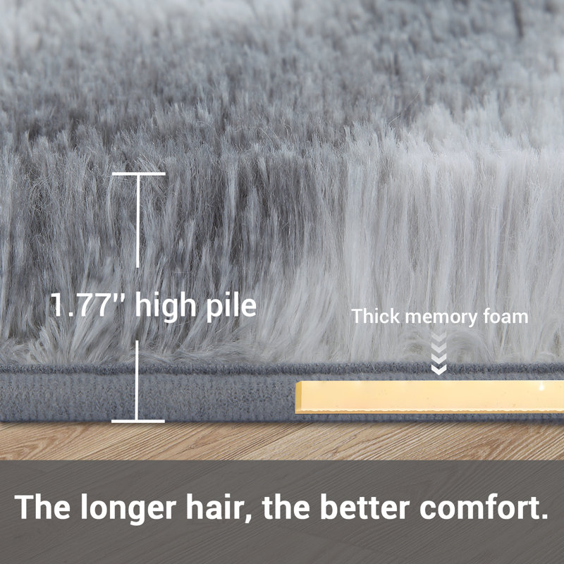 Tie-Dye Washable Shag Area Rugs Non-Slip Fluffy Shag Plush Fuzzy Shaggy Rug for Living Room, Bedroom, Home Decor