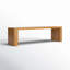 Banc en bois massif Channing 62 "-82"-88572002-88572004