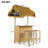 Isahia Wicker Bar Set with Stools
