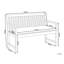 Thura Solid Wood Outdoor Bench-120860265