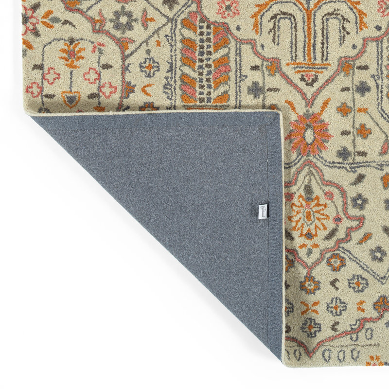 Tapis de la surface ivoire en laine touffeté à la main Atascadero, Rectangle 2 pi x 3 pi