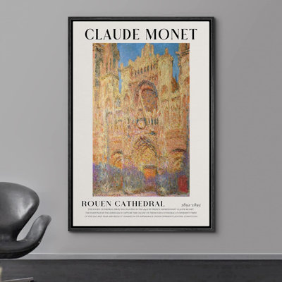 Classical Artwork " Rouen Cathedral " by Claude Monet