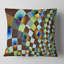 Coussin contemporain à motif géométrique fractal-582575514