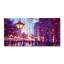 Akashia Purple - Lights In The City - No Frame Print on Glass
