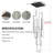 Keysha 6 - Light Unique Rectangle LED Dimmable Pendant Long Staircase Chandelier-297061738