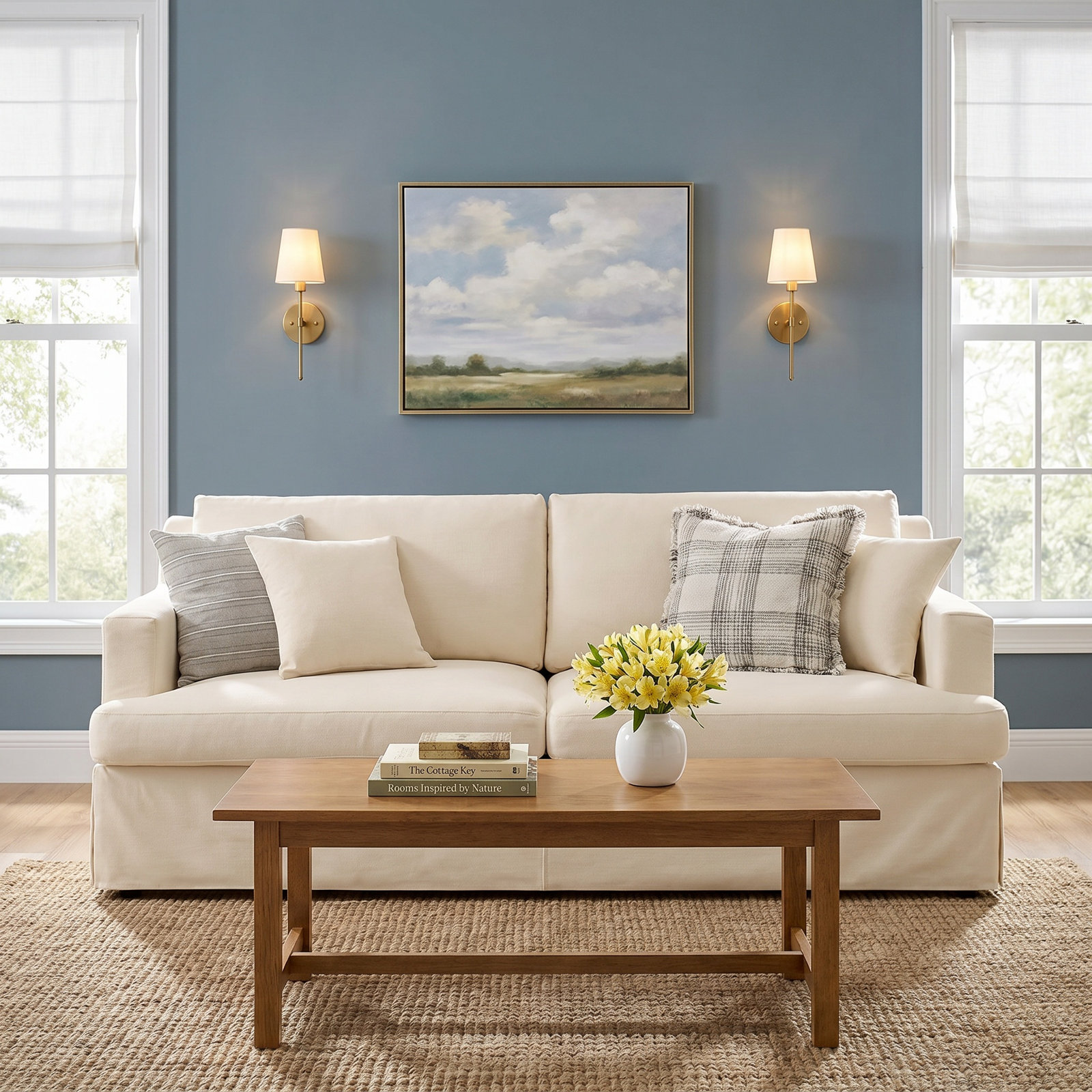 Lucie 84" Linen Sofa, Linen