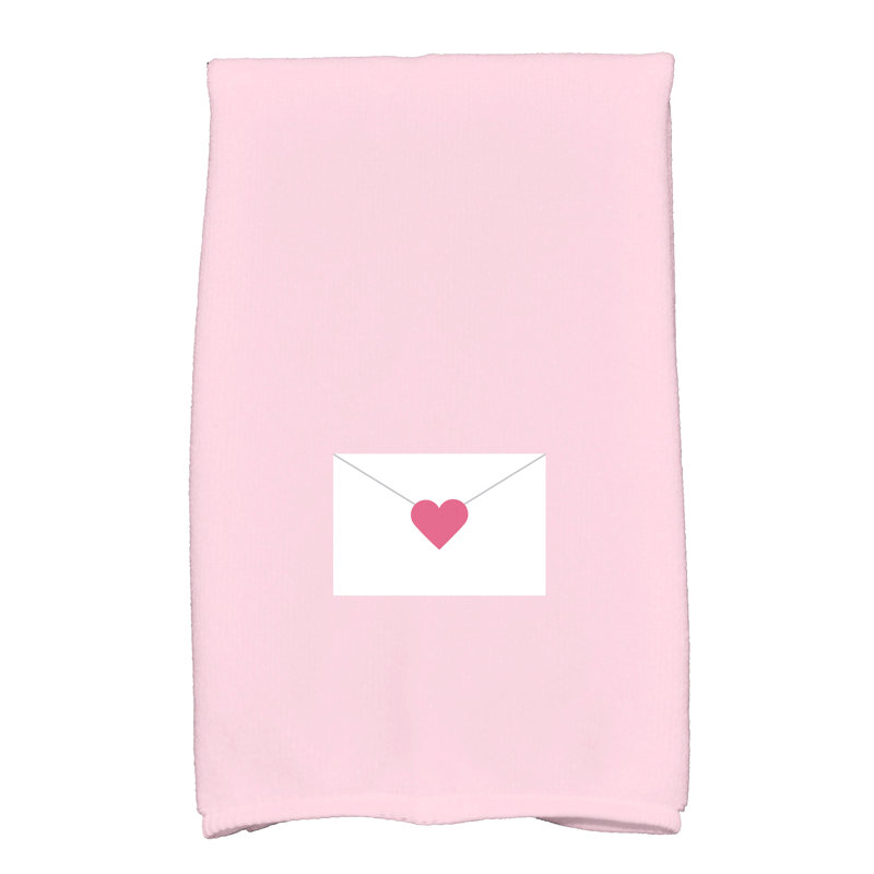 Serviette à thé Love is in the Air, Rose clair