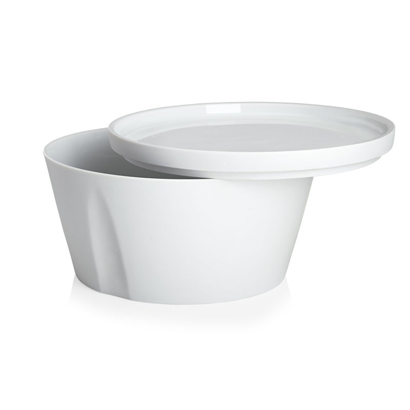 Porcelaine 43 oz. Saladier, Blanc