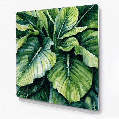 Art mural en métal Botanical Colocasia