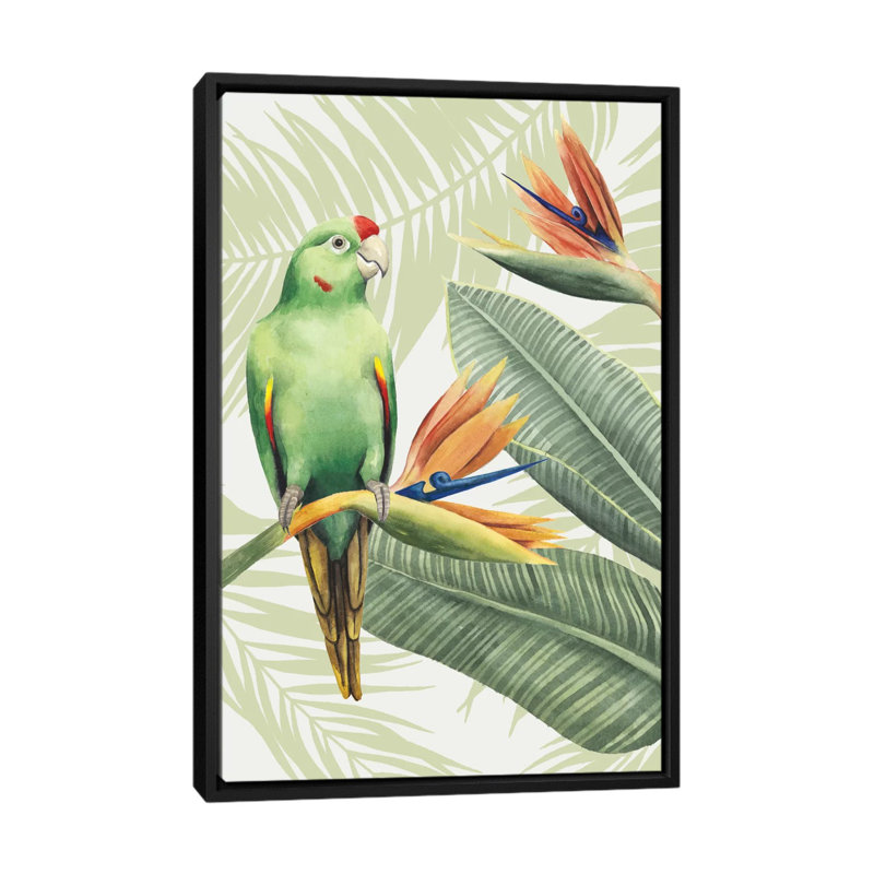Avian Paradise IV par Grace Popp - Estampe numérique sur toile tendue avec châssis, H 48 po x l 32 po x P 1,5 po